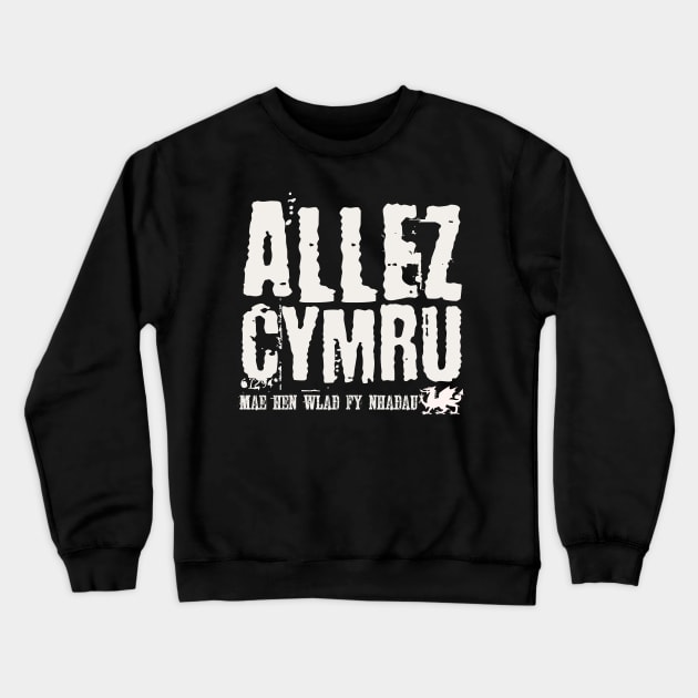 Allez Cymru, Wales in France Crewneck Sweatshirt by Teessential